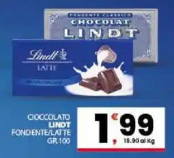 Despar Sicilia Cioccolato Lindt fondente/latte offerta