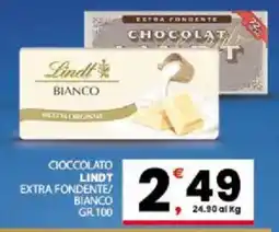 Despar Sicilia Cioccolato Lindt Bianco offerta