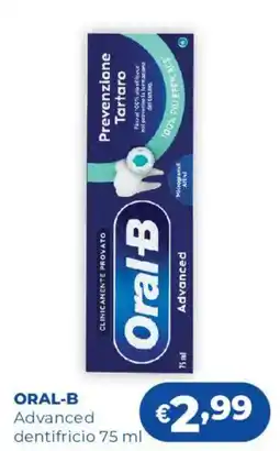 Acqua & Sapone Oral-B Advanced dentifricio offerta