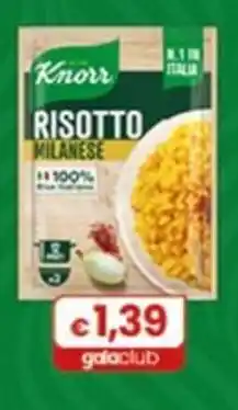 Gala Supermercati Knorr Risotto Milanese offerta