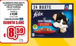 Il Gigante Alimento per gatti le ghiottonerie Felix Purina offerta