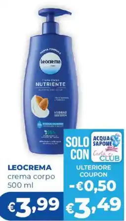 Acqua & Sapone Leocrema crema corpo offerta