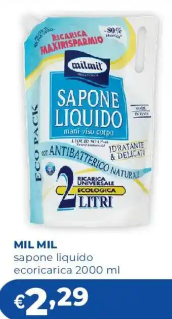 Acqua & Sapone Mil Mil sapone liquido ecoricarica offerta