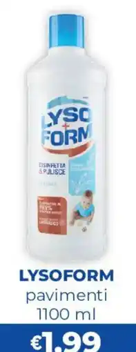 Acqua & Sapone Lysoform pavimenti offerta