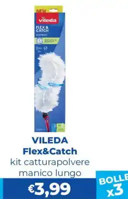Acqua & Sapone Vileda Flex&Catch kit catturapolvere manico lungo offerta