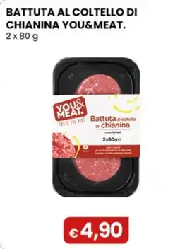 Gala Supermercati Battuta al coltello di chianina You&Meat offerta