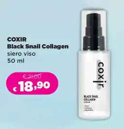 Acqua & Sapone Coxir Black Snail Collagen siero viso offerta