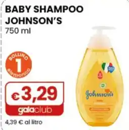 Gala Supermercati Baby shampoo Johnson's offerta