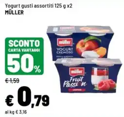 Iper La Grande Yogurt gusti assortiti Müller offerta