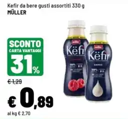 Iper La Grande Kefir da bere gusti assortiti Müller offerta