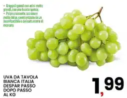 Interspar Uva da tavola bianca Italia Despar Passo offerta