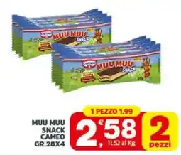 Despar Sicilia Muu Muu Snack Cameo offerta