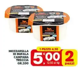 Despar Sicilia Mozzarella di bufala campana treccia mandara offerta
