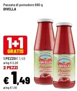 Iper La Grande Passata di pomodoro Divella offerta