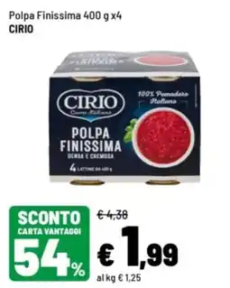 Iper La Grande Polpa Finissima Cirio offerta