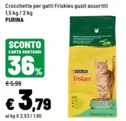 Iper La Grande Crocchette per gatti Friskies offerta