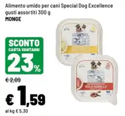 Iper La Grande Alimento umido per cani Special Dog Excellence MONGE offerta