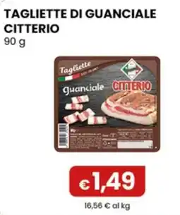 Gala Supermercati Tagliette di guanciale Citterio offerta