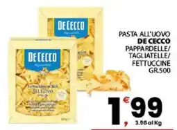 Despar Sicilia Pasta all'uovo De Cecco offerta