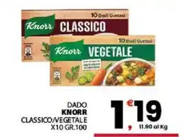 Despar Sicilia Dado Knorr Classico/Vegetale offerta