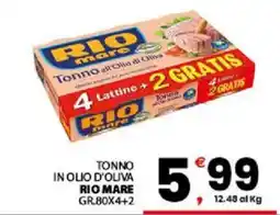 Despar Sicilia Tonno all'Olio di Oliva Rio Mare offerta