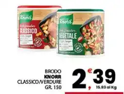 Despar Sicilia Brodo Knorr Classico/Verdure offerta