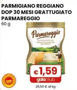 Gala Supermercati Parmareggio Parmigiano Reggiano DOP 30 mesi grattugiato offerta