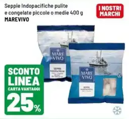 Iper La Grande Seppie Indopacifiche pulite e congelate piccole o medie Marevivo offerta