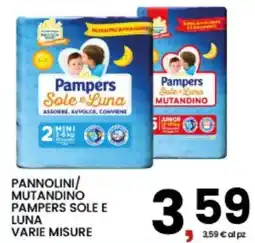 Interspar Pannolini/mutandino pampers sole e luna offerta