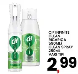 Interspar Cif infinite clean ricarica offerta
