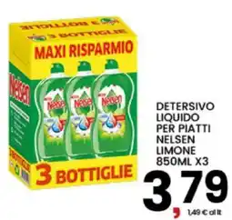 Interspar Detersivo liquido per piatti Nelson Limone offerta
