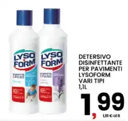Interspar Detersivo disinfettante per pavimenti Lysoform offerta