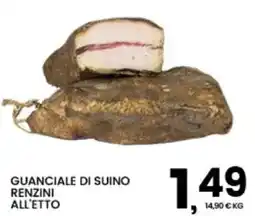 Interspar Guanciale di suino Renzini all'etto offerta
