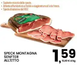 Interspar Speck montagna senfter all'etto offerta