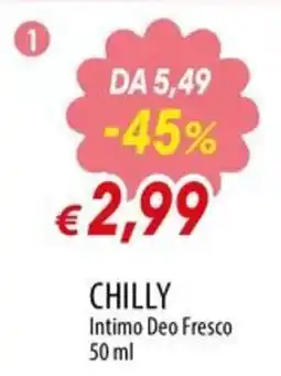 IperFamila Chilly Intimo Deo Fresco offerta