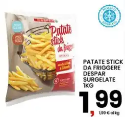 Interspar Patate stick da friggere Despar surgelate offerta