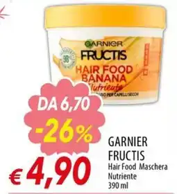 IperFamila Garnier Fructis Hair Food Maschera Nutriente offerta