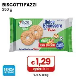 Gala Supermercati Biscotti Fazzi Dolce Benessere con Riso offerta