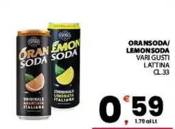 Despar Sicilia OranSoda LemonSoda offerta