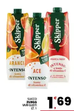 Despar Sicilia Skipper succo zuegg vari gusti offerta