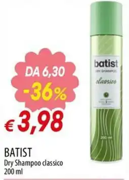 IperFamila Batist Dry Shampoo classico offerta