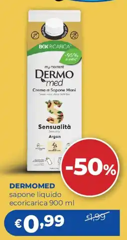 Acqua & Sapone Dermomed sapone liquido ecoricarica offerta