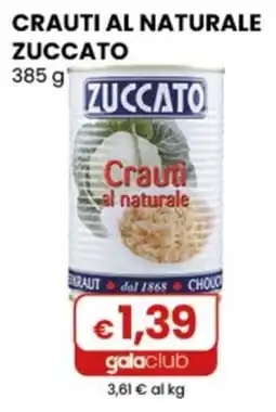 Gala Supermercati Crauti al naturale Zuccato offerta
