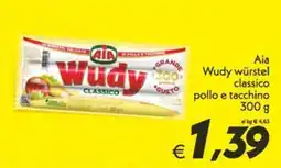 Iper Super Conveniente Aia Wudy würstel classico offerta