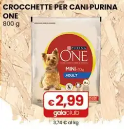 Gala Supermercati Crocchette per cani Purina One offerta