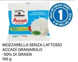 Il Gigante Mozzarella senza lattosio Accadì Granarolo offerta