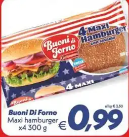 Iper Super Conveniente Buoni Di Forno Maxi hamburger offerta