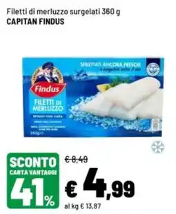 Iper La Grande Filetti di merluzzo Findus offerta