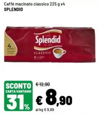 Iper La Grande Caffé macinato classico Splendid offerta