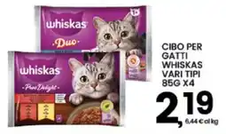 Interspar Whiskas cibo per gatti vari tipi offerta